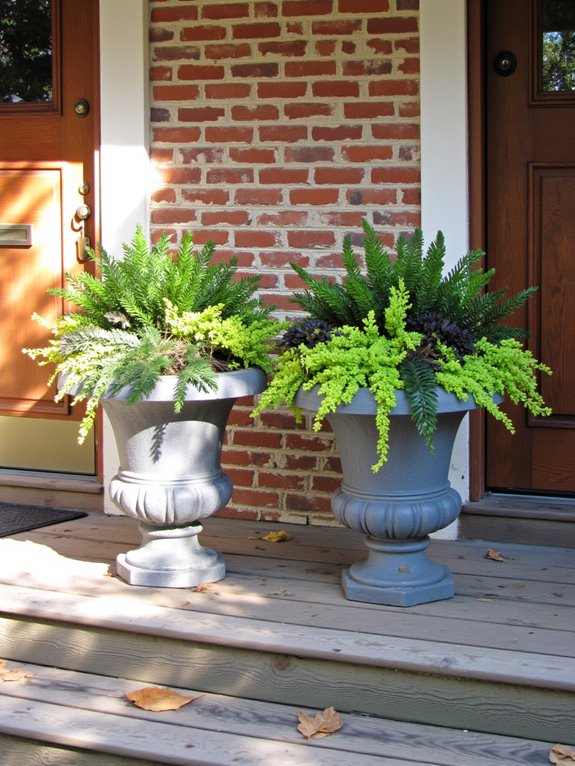 durable faux planters weatherproof