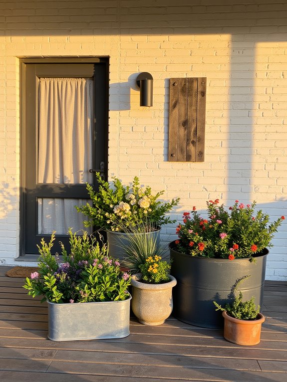 durable modern farmhouse planters