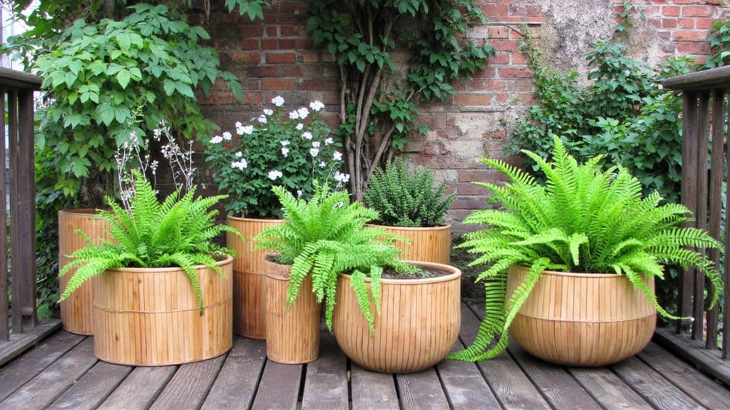 eco friendly bamboo plant pots