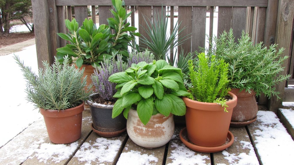 edible herbs for winter