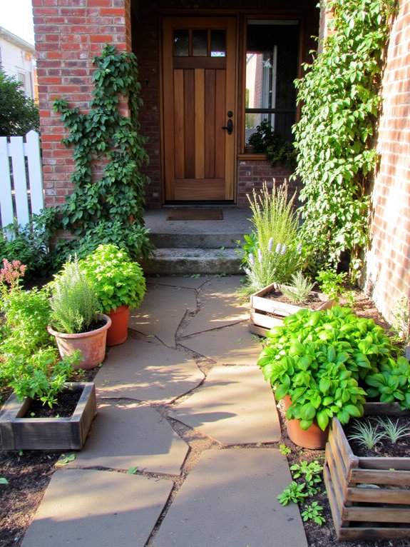 edible plants enhance entrances