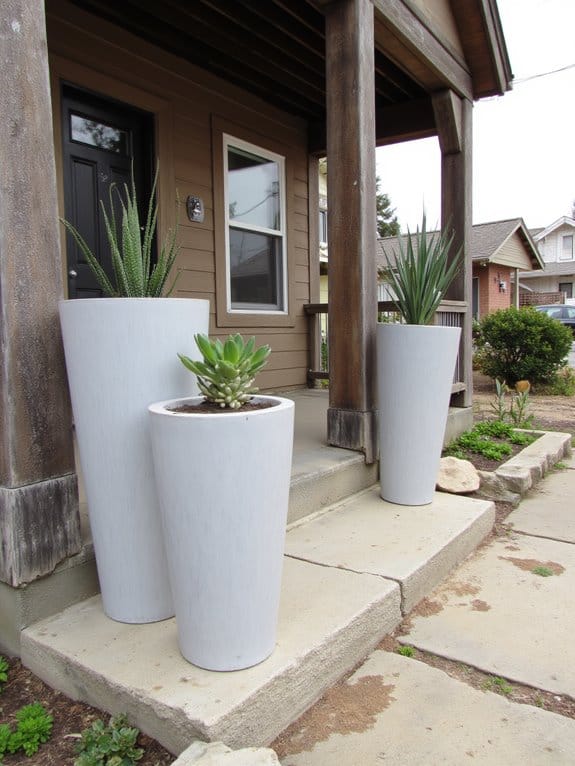 elegant durable minimalist planters