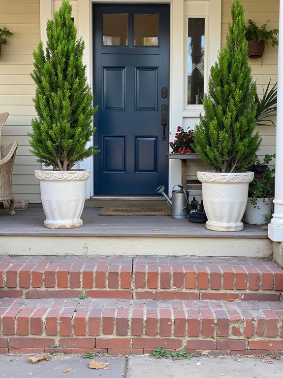 elegant entrance with trees
