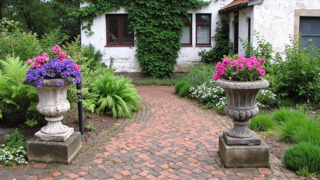 elegant floral display urns