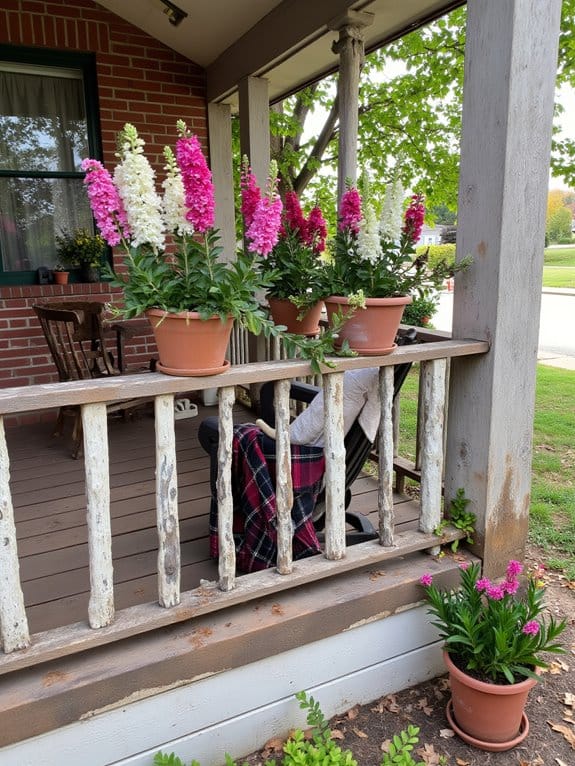 elegant vertical flower presence