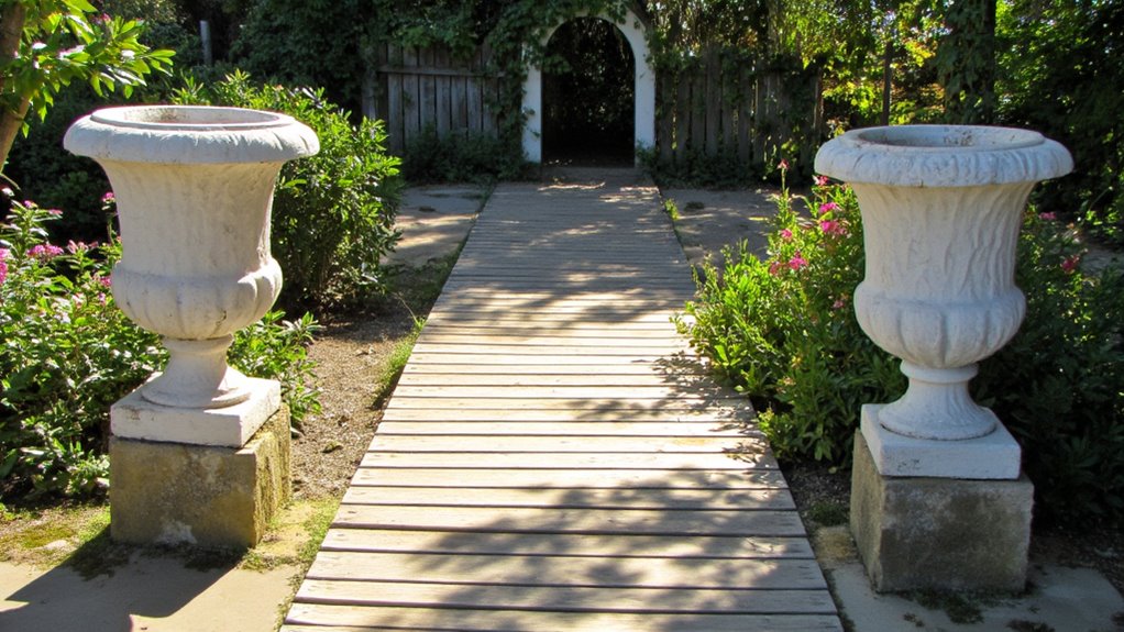 elegant white urns elevate patios