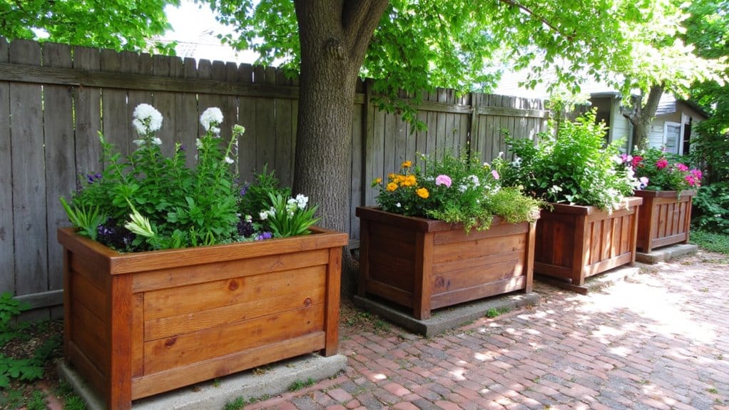 elegant wooden planter options