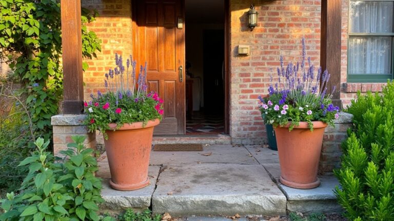 elevate entryway with planters