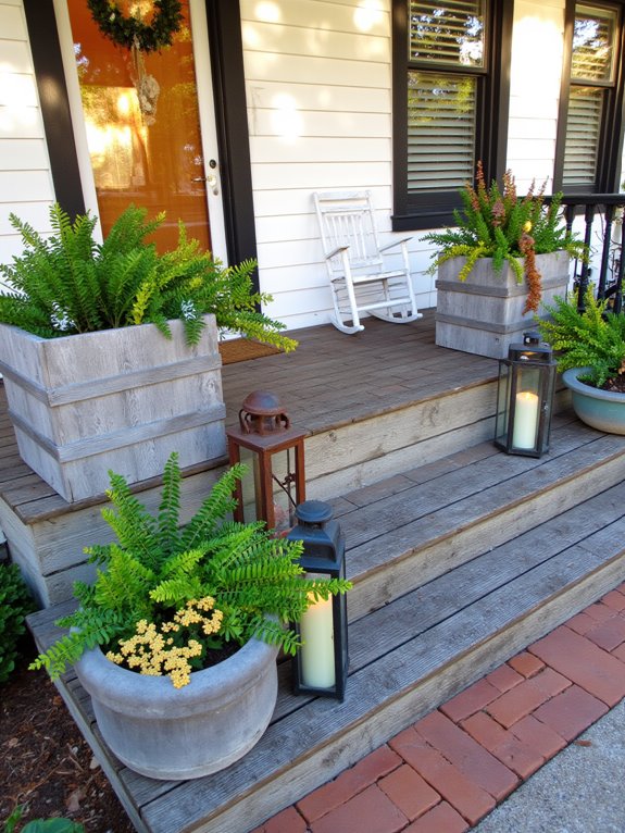 elevate planters with lighting