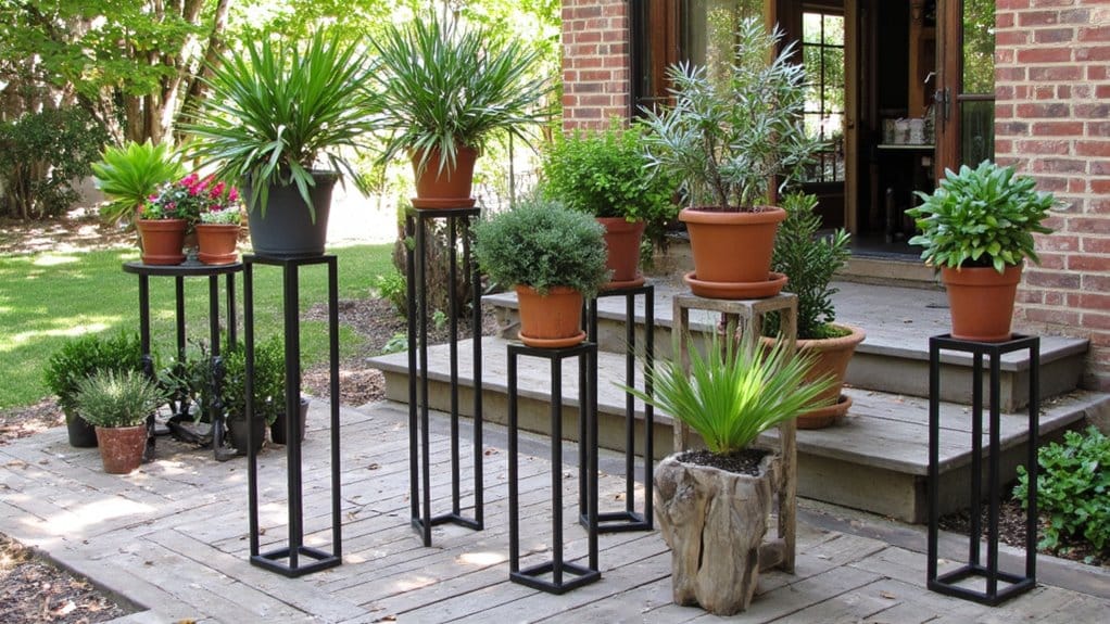elevate plants with stands
