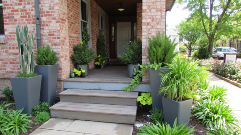 elevated plants for entrance