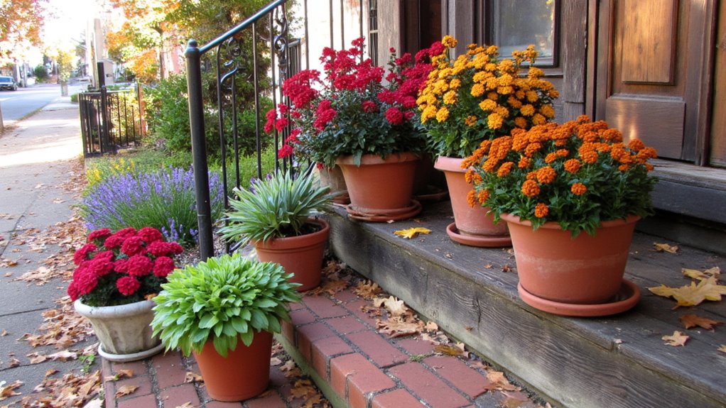 fall flower pot charm