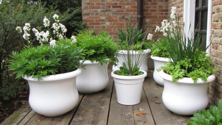 19 Simple White Flower Pots Outdoor For A Fresh Neutral Style fresh outdoor flower pots