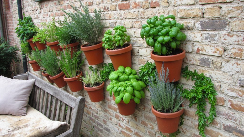 hanging herb garden pots