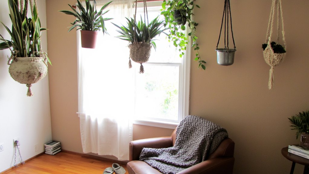 hanging sansevieria for decoration