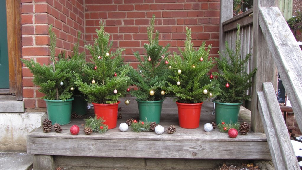 joyful festive outdoor decor