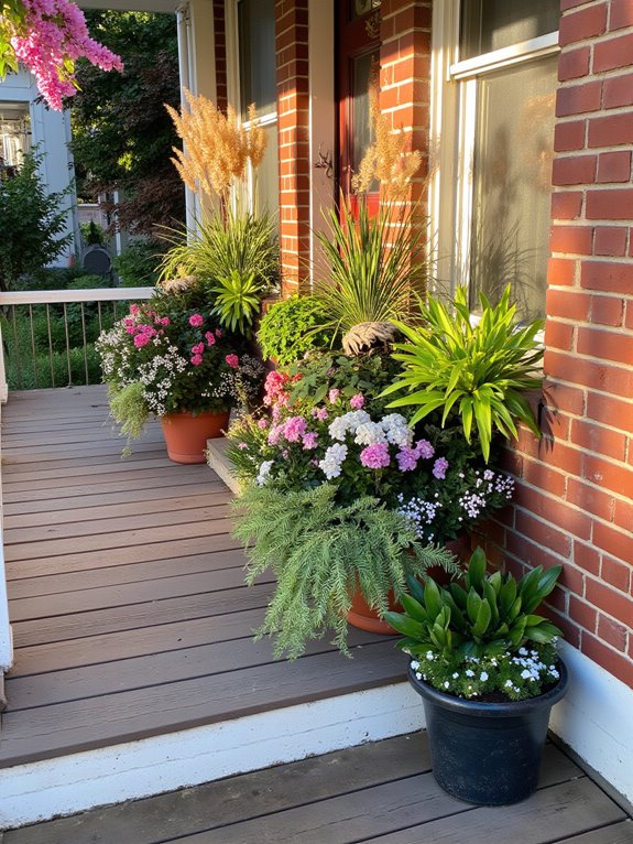 layered plant height arrangement