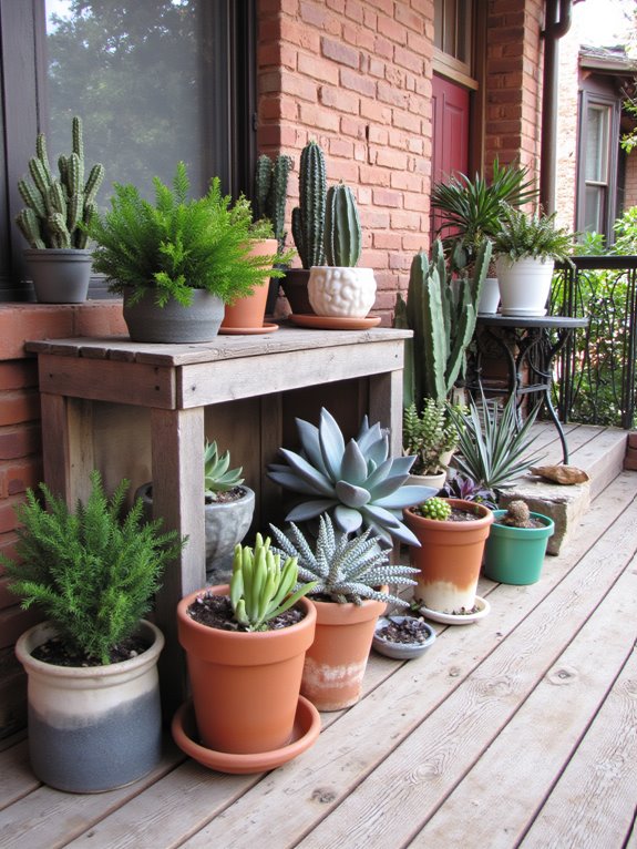 low maintenance porch greenery options