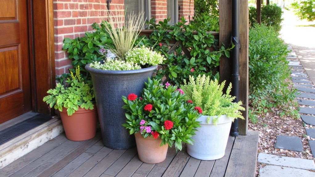 low maintenance self watering pots
