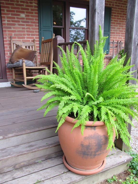 lush ferns create serene beauty