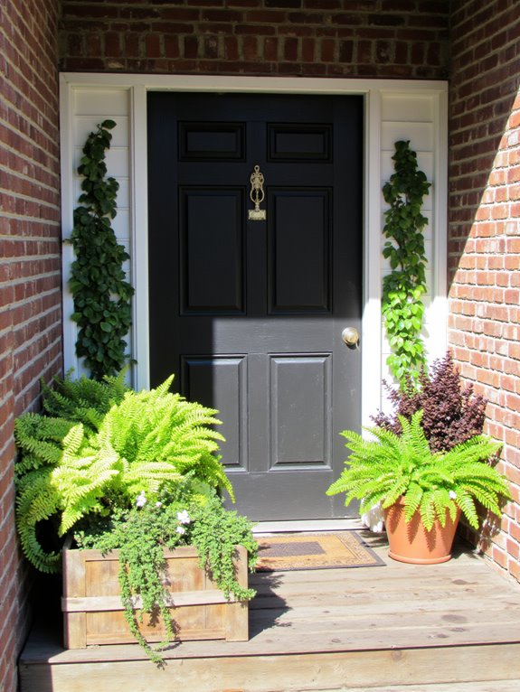 lush greenery enhances blooms