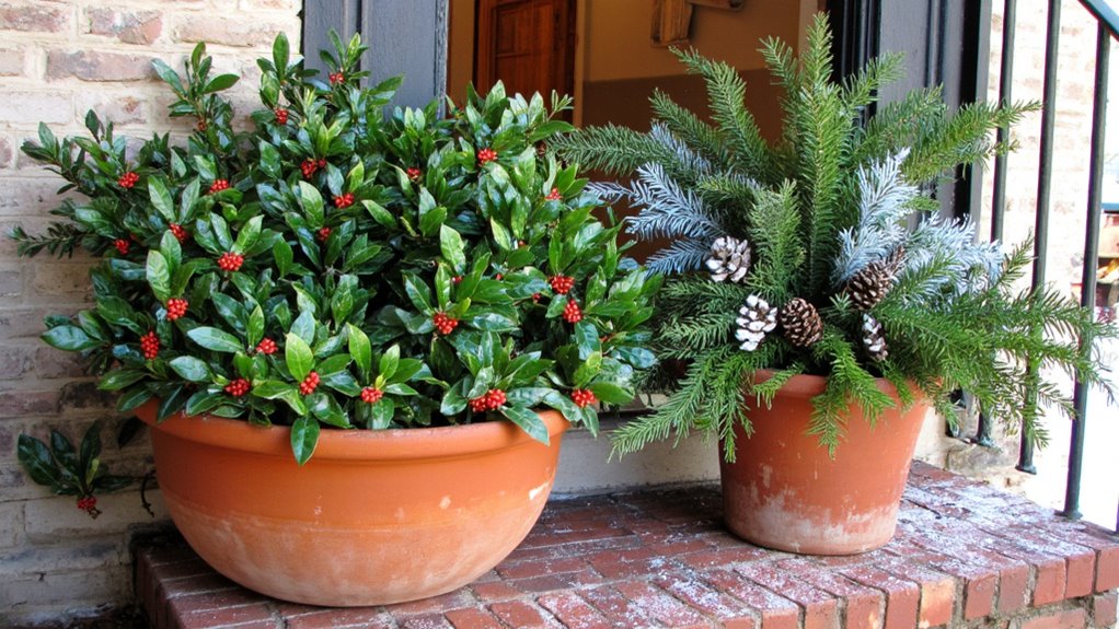 lush winter foliage arrangements