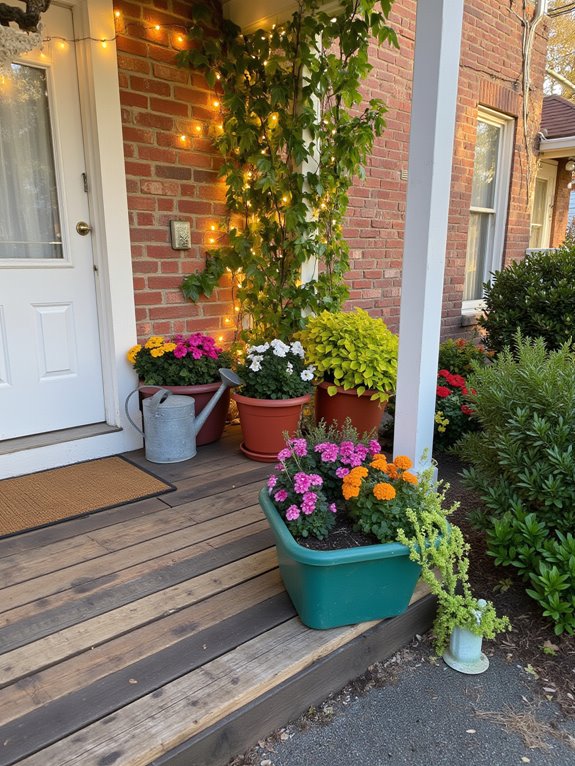 magical evening glow created