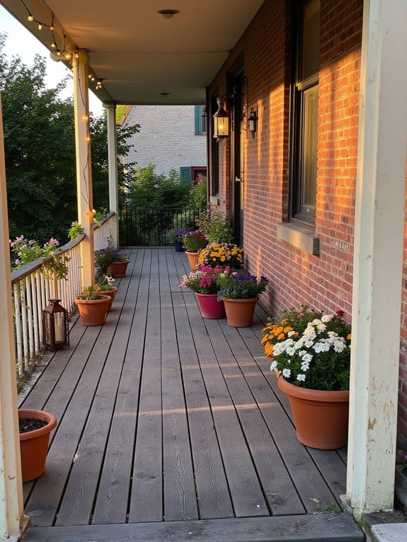 magical evening porch lighting