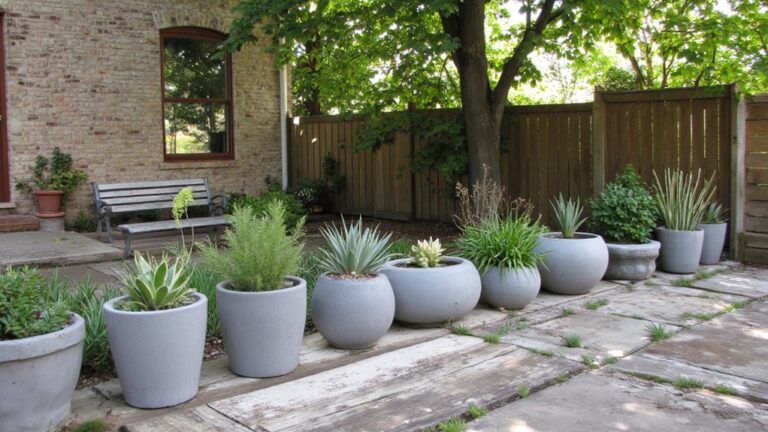 20 Polished Concrete Flower Pots Outdoor For A Minimal Look minimalist outdoor flower pots