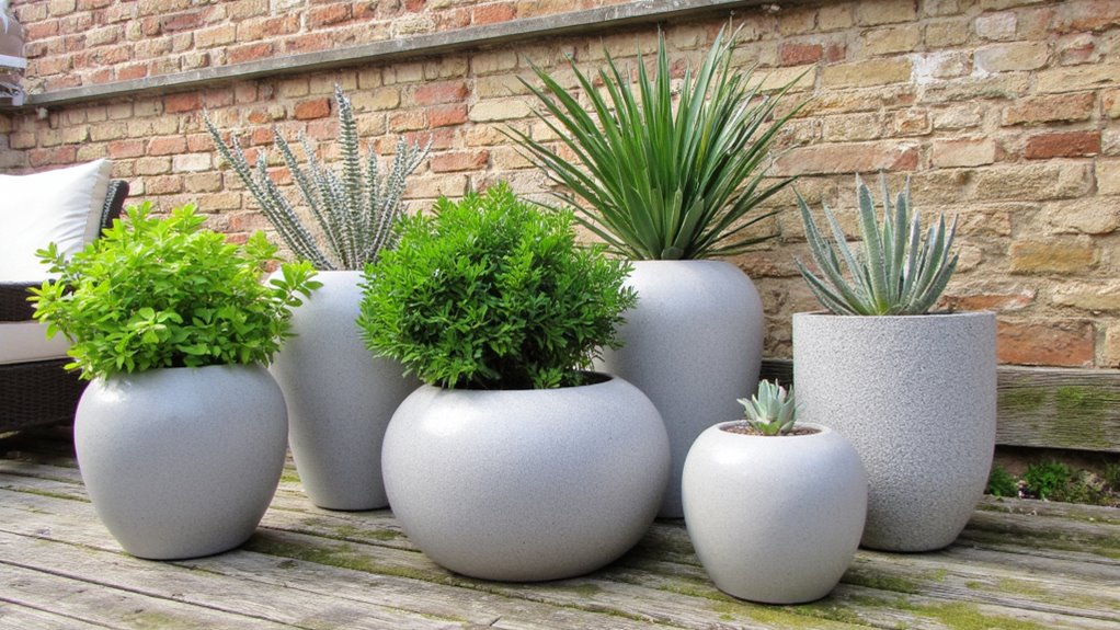 modern elegance in planters