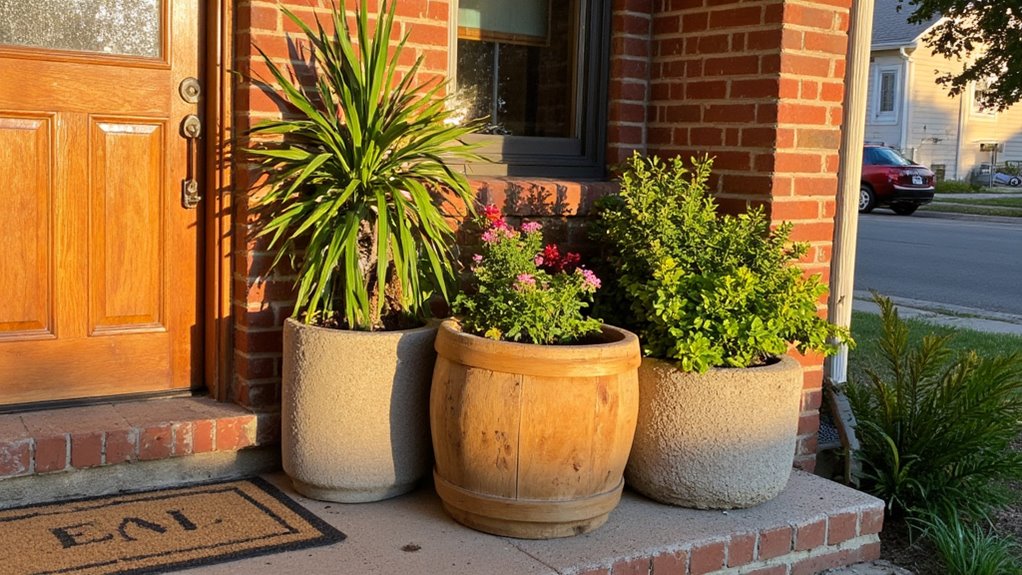 natural materials enhance curb appeal