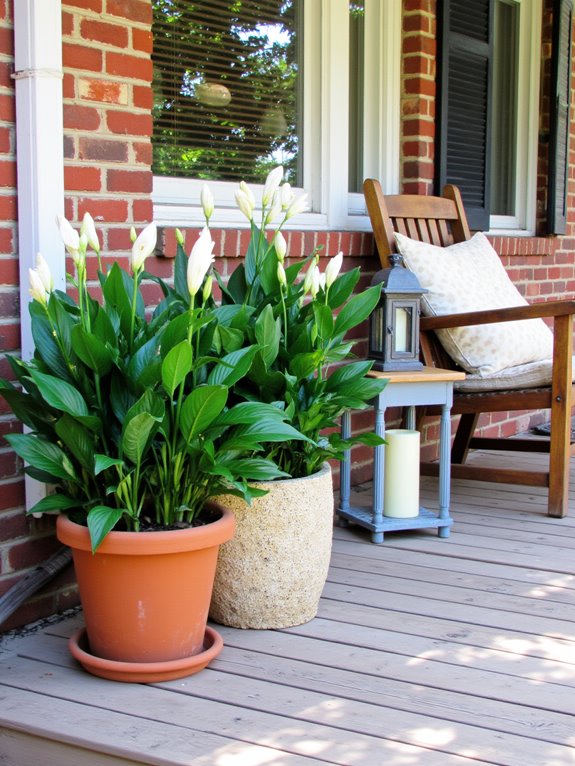 peace lilies enhance tranquility