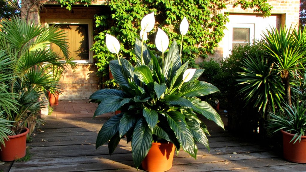 peace lily beauty and purification