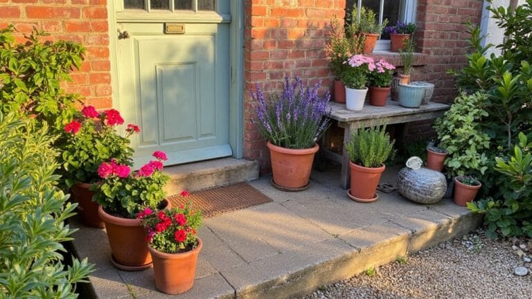 potted plants for entryway