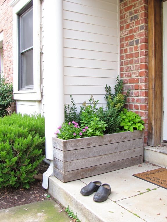 raised planters enhance aesthetics