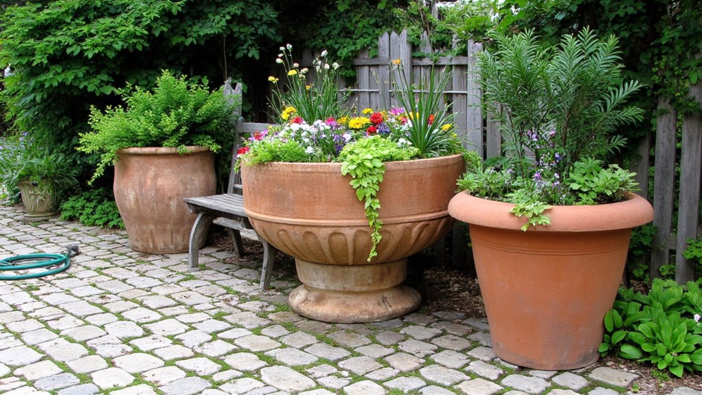 regular outdoor planter maintenance