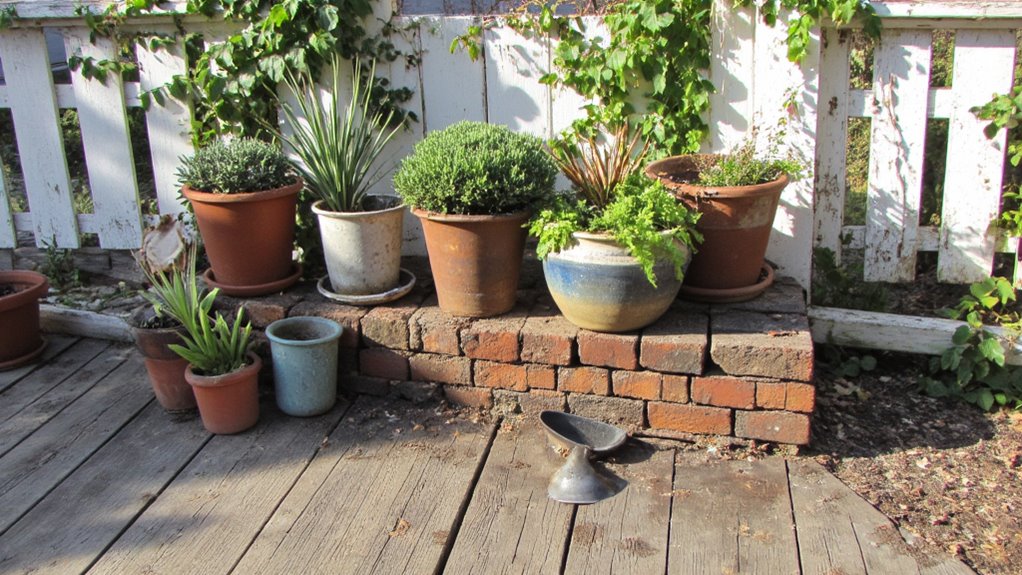 restore vintage flower pots