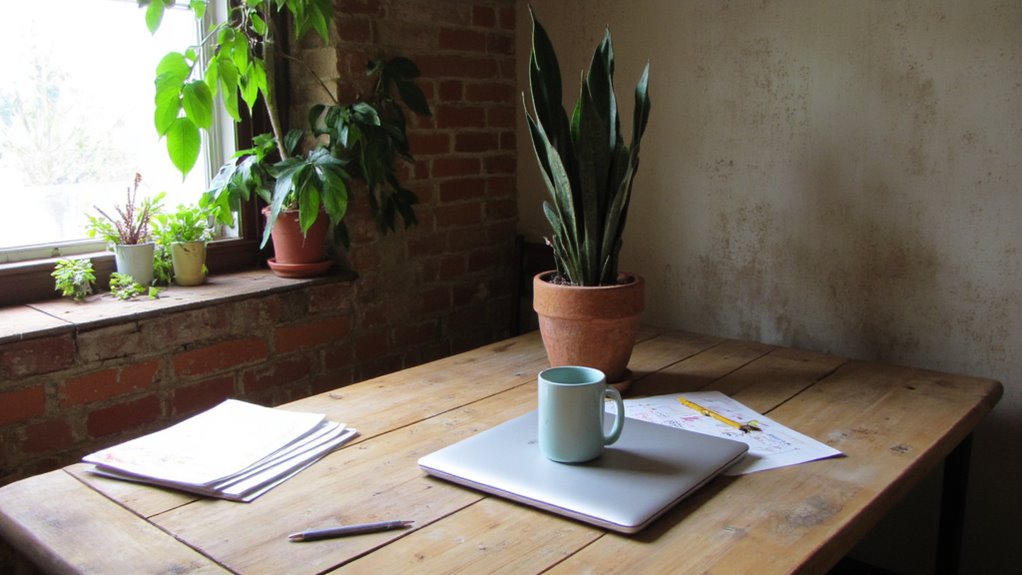 sansevieria enhances office decor