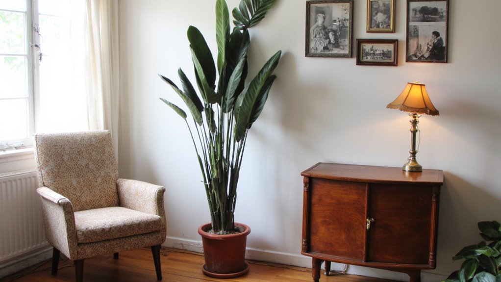 sansevieria enhances vintage decor