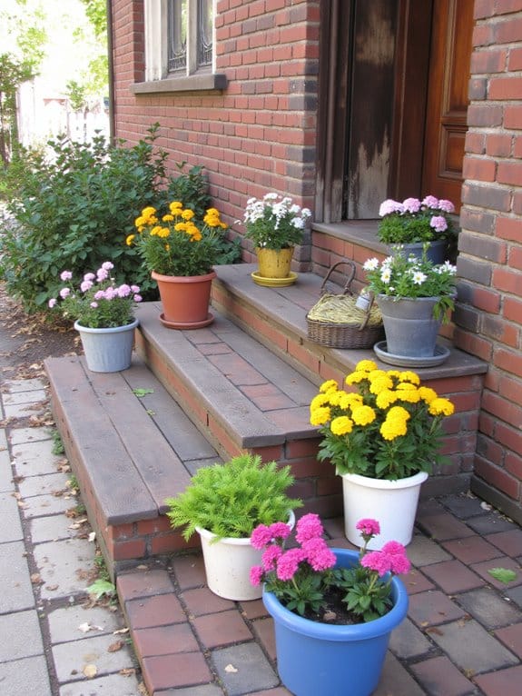 seasonal flower pot arrangements