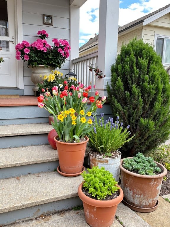 seasonal flower pot care