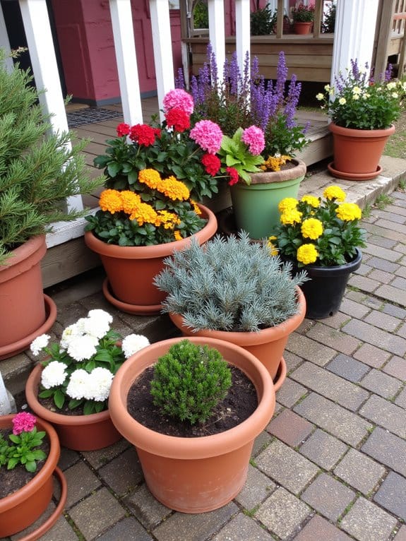 seasonal flower pot suggestions