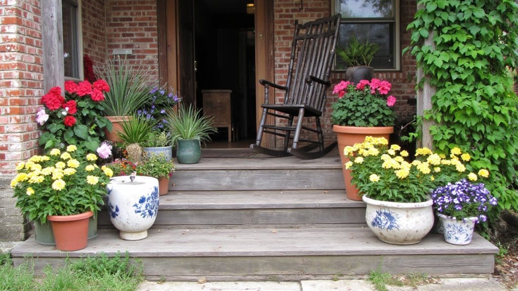 seasonal flower pot transformations