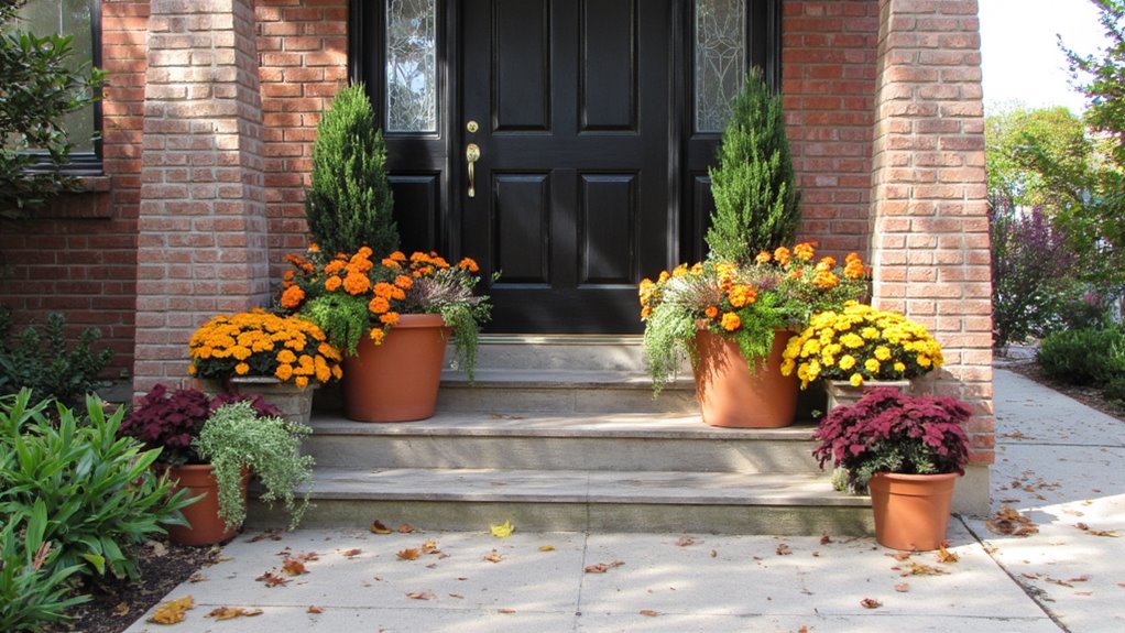 seasonal themed planter arrangements