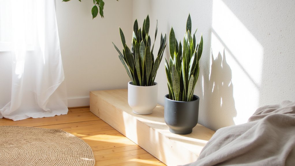 sleek minimalist plant arrangements