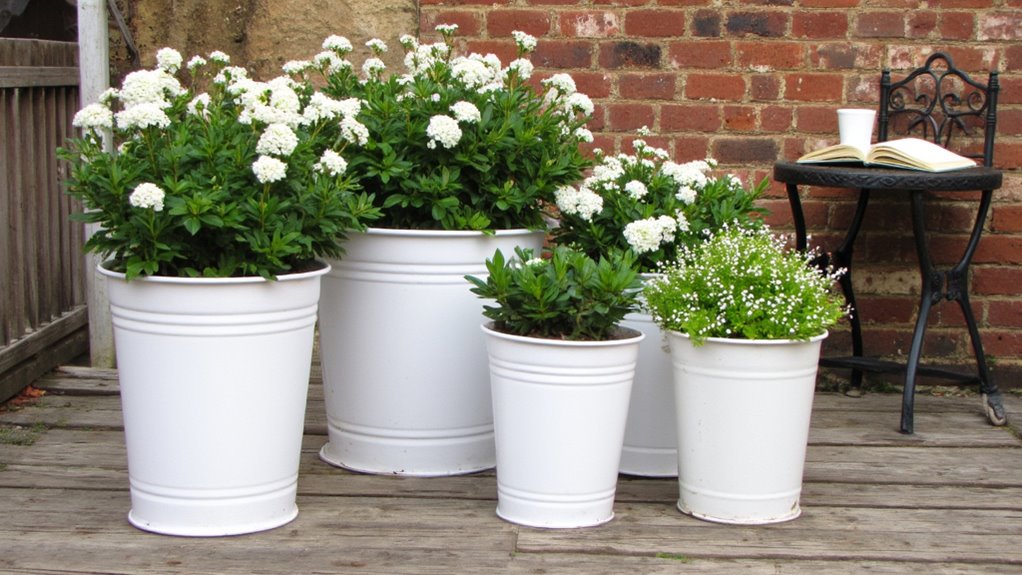 sleek white metal elegance