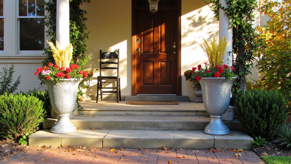 sophisticated metal flower pots