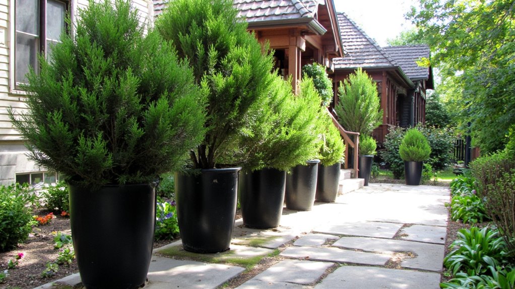 striking contrast for plants