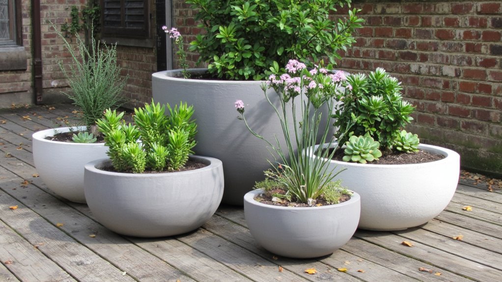 stylish durable concrete bowls