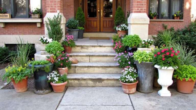 25 Polished Outdoor Planters for the Front Door That Look Professionally Styled stylish front door planters